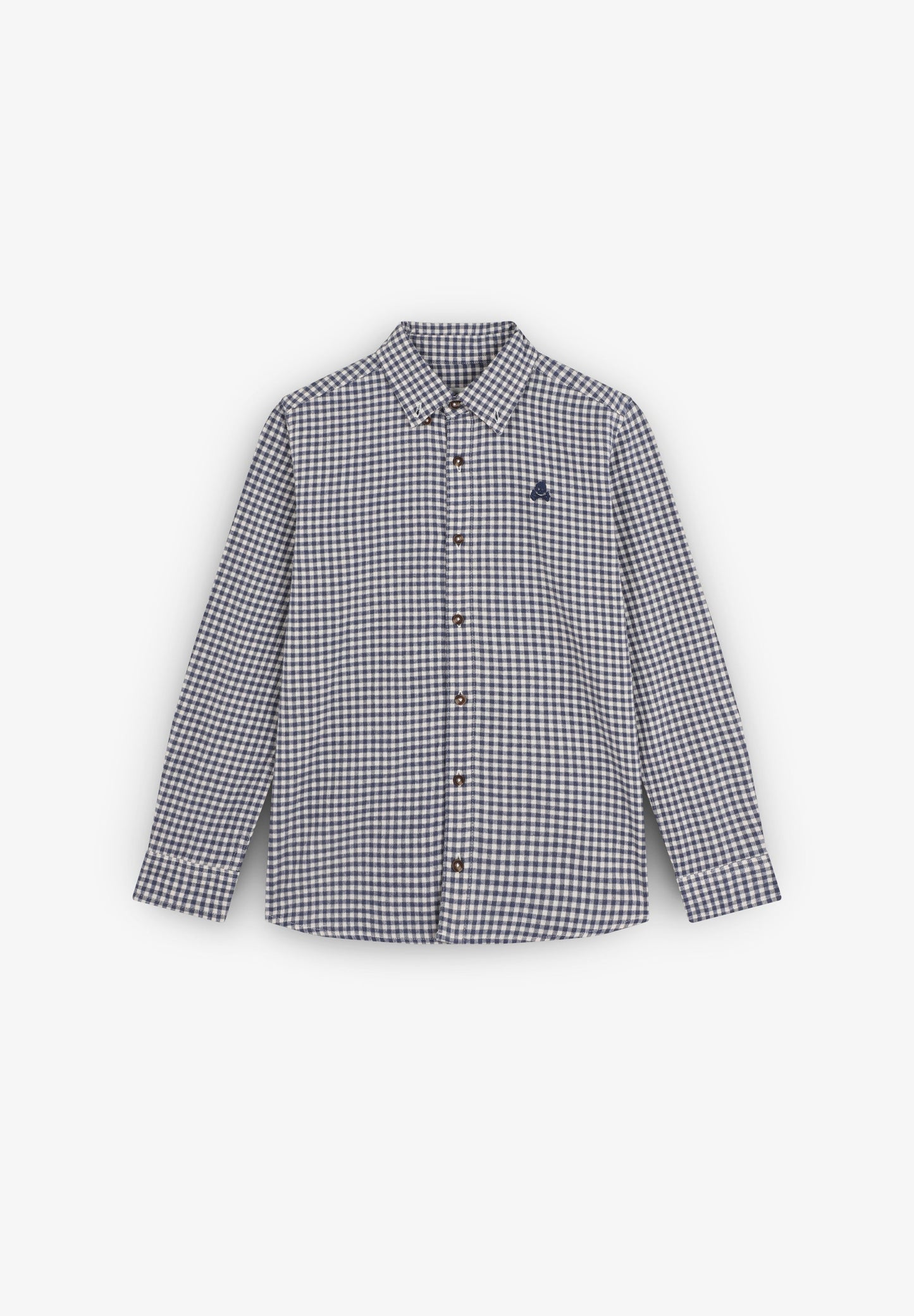CHECK SHIRT WITH SKULL