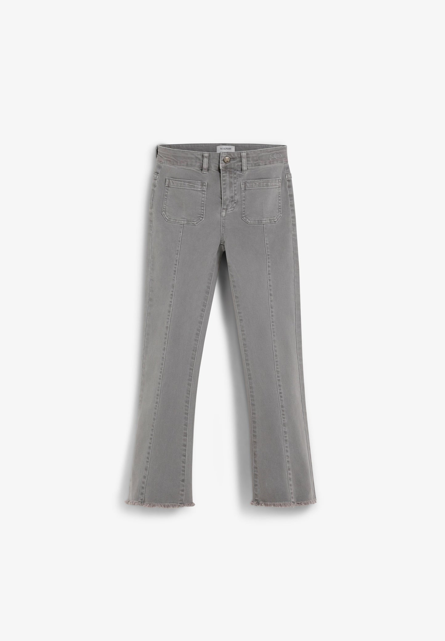 FLARED TROUSERS WITH FRINGING