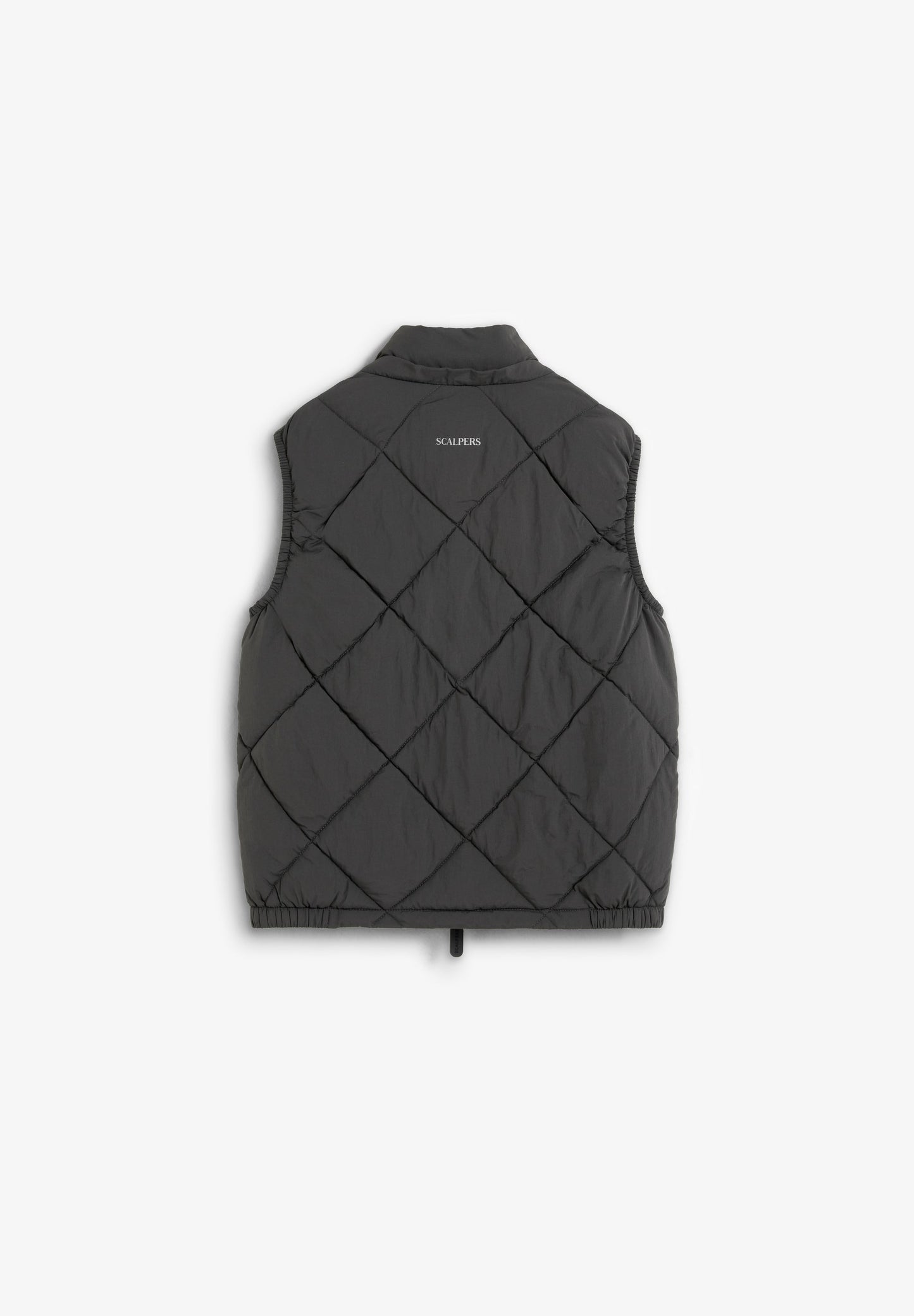 SKULL PUFFER VEST WITH HOOD