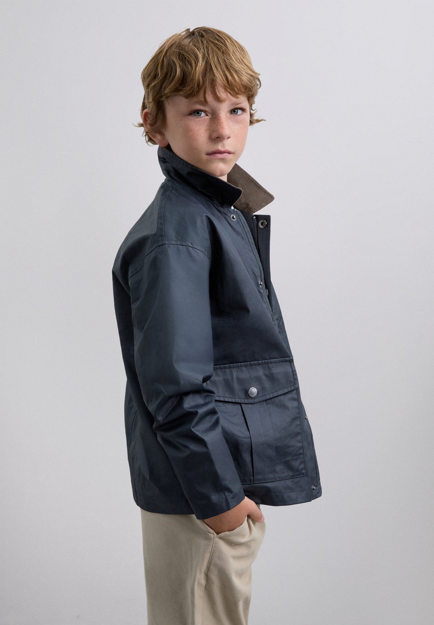JACKET WITH SHIRT COLLAR