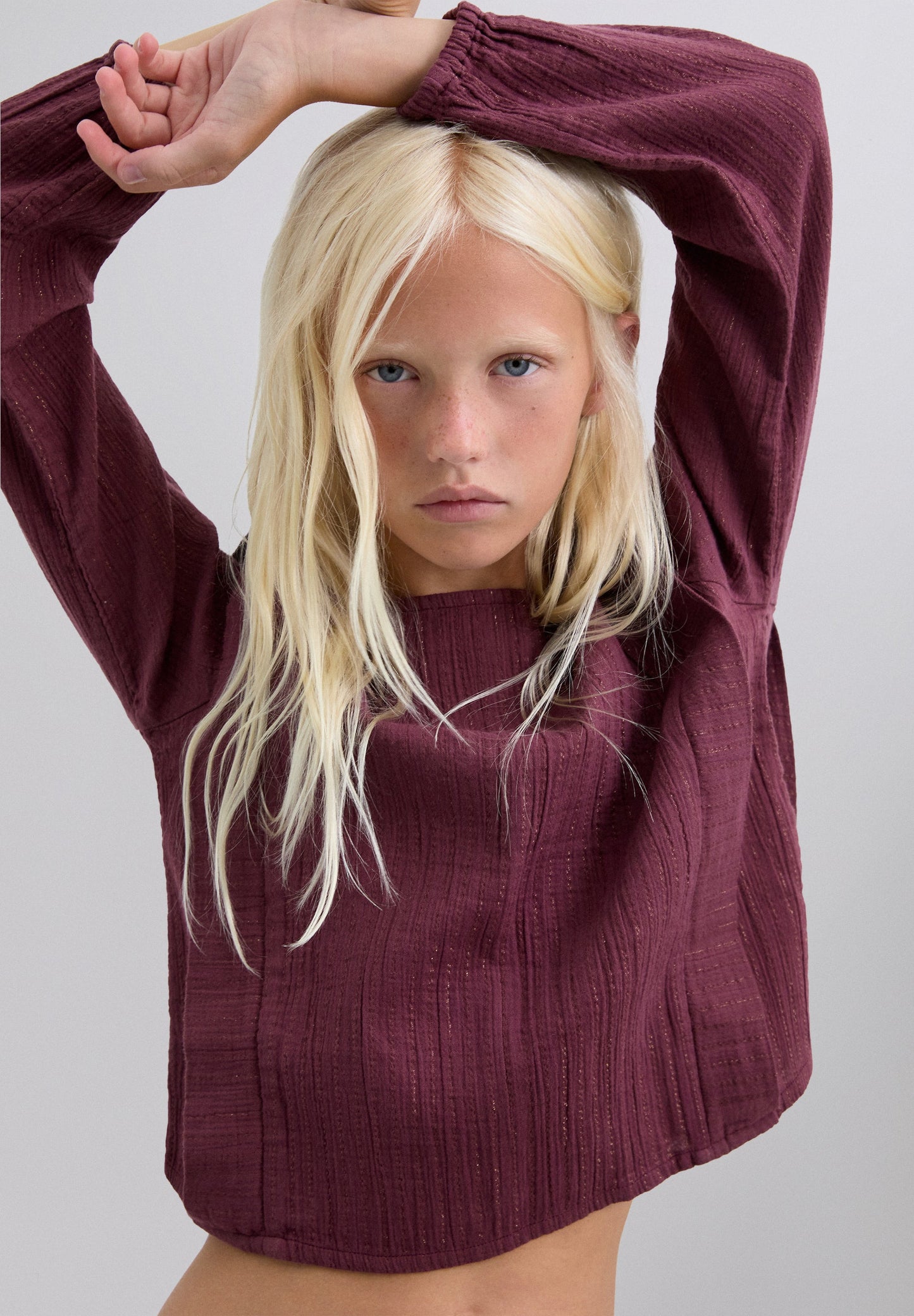 PLEATED BLOUSE