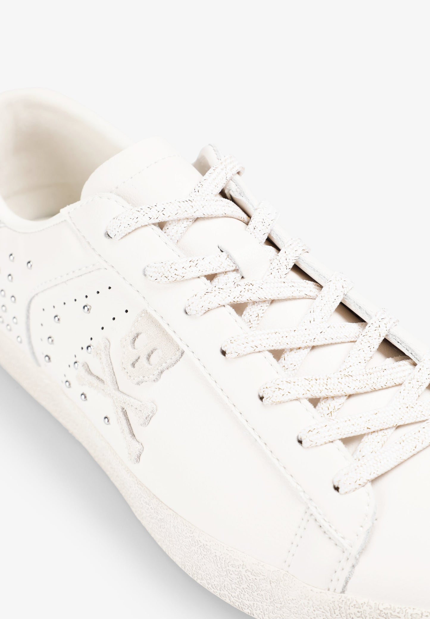 LEATHER SKULL SNEAKERS WITH STUDS