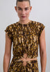 PRINTED BUCKLE TOP