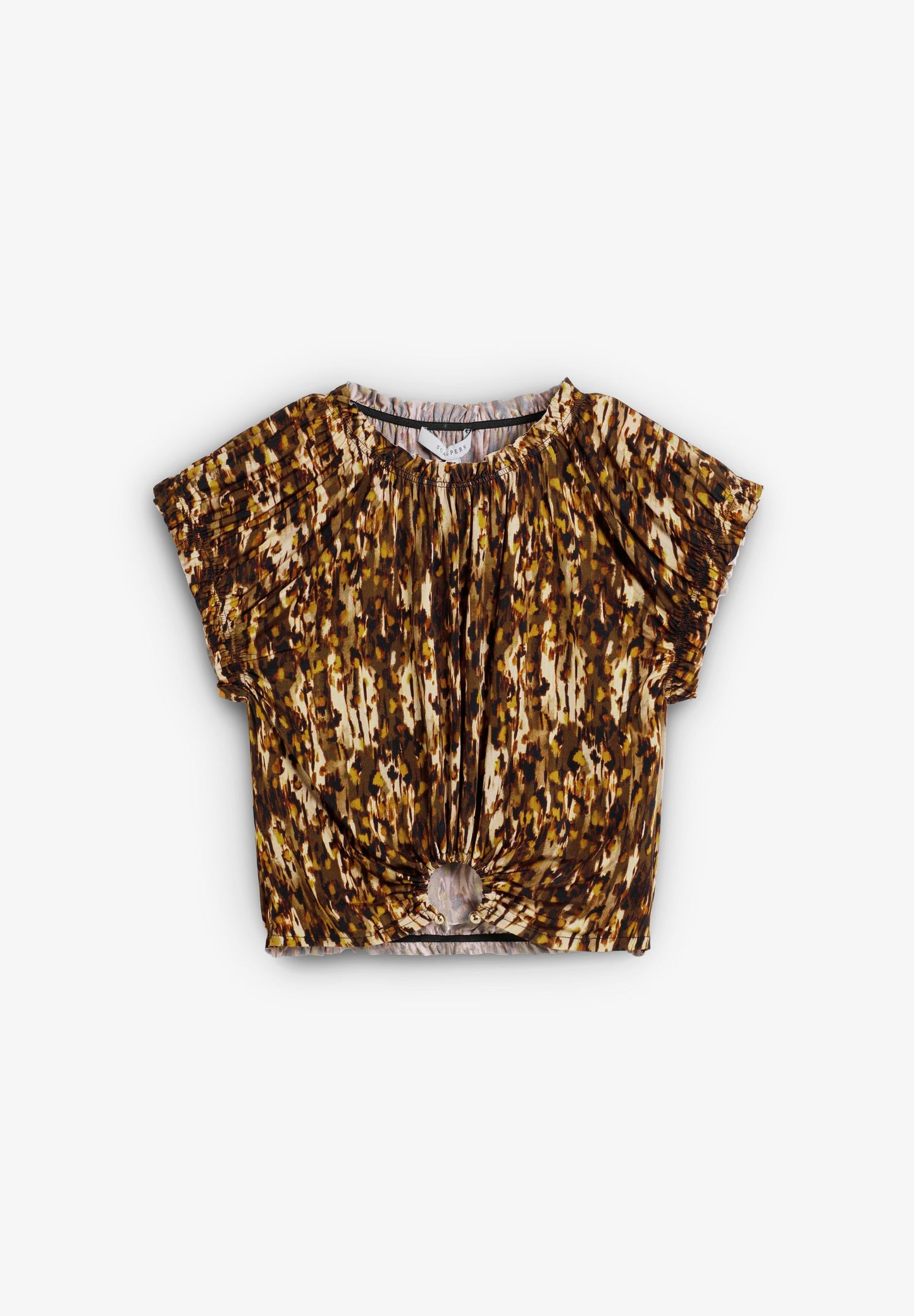 PRINTED BUCKLE TOP