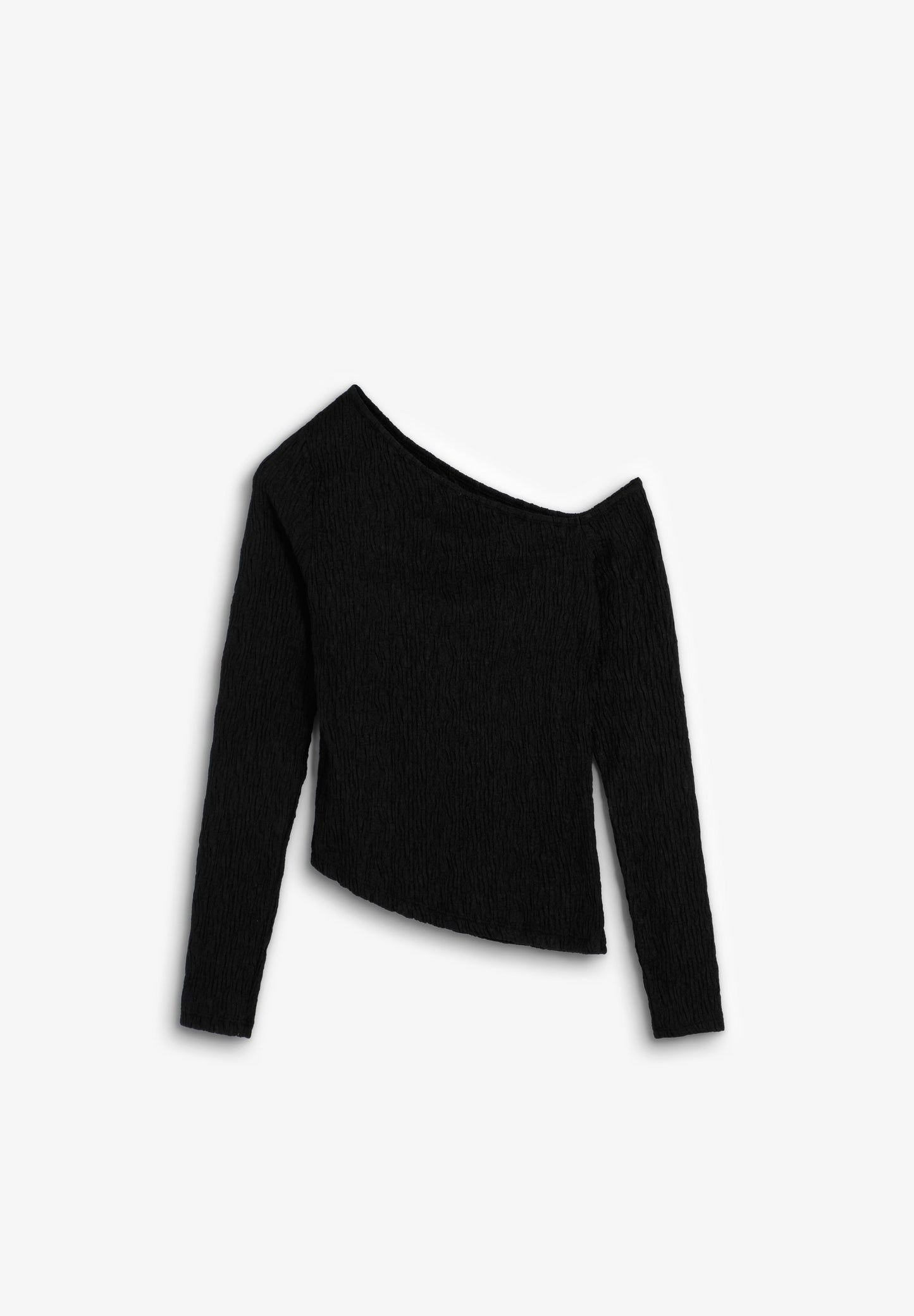 ASYMMETRIC OFF-THE-SHOULDER TOP