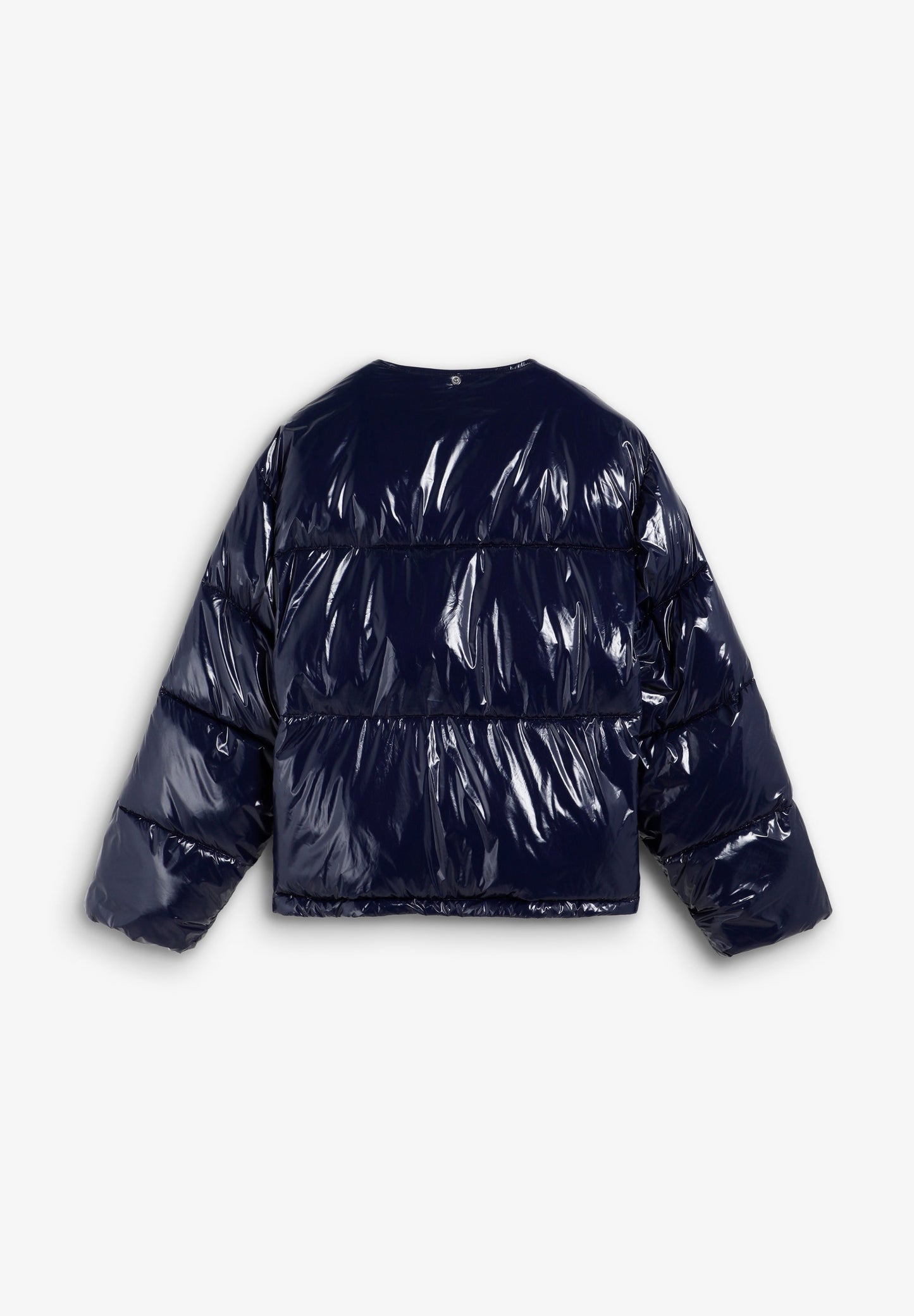 QUILTED DOWN JACKET WITH SHINY FINISH