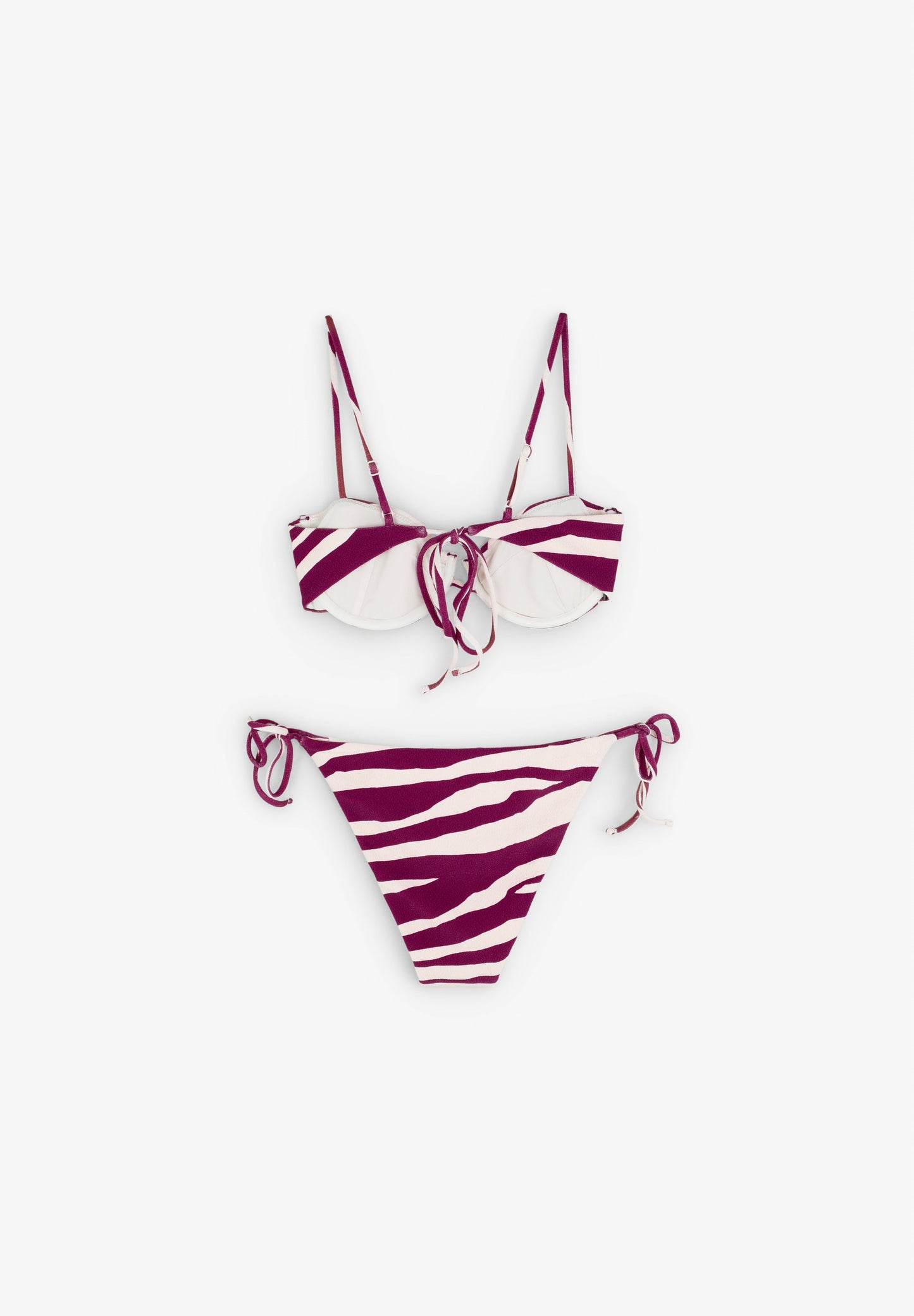 ZEBRA HALTY BIKINI TOP | ROBIN X SCALPERS