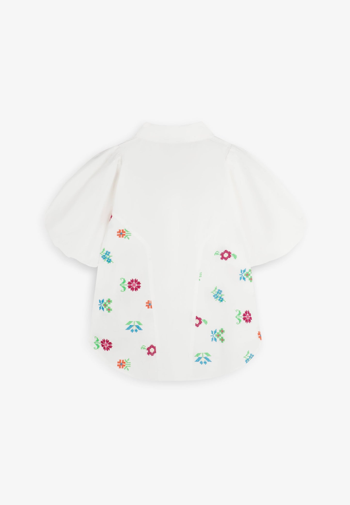 COTTON SHIRT WITH EMBROIDERED DETAILS