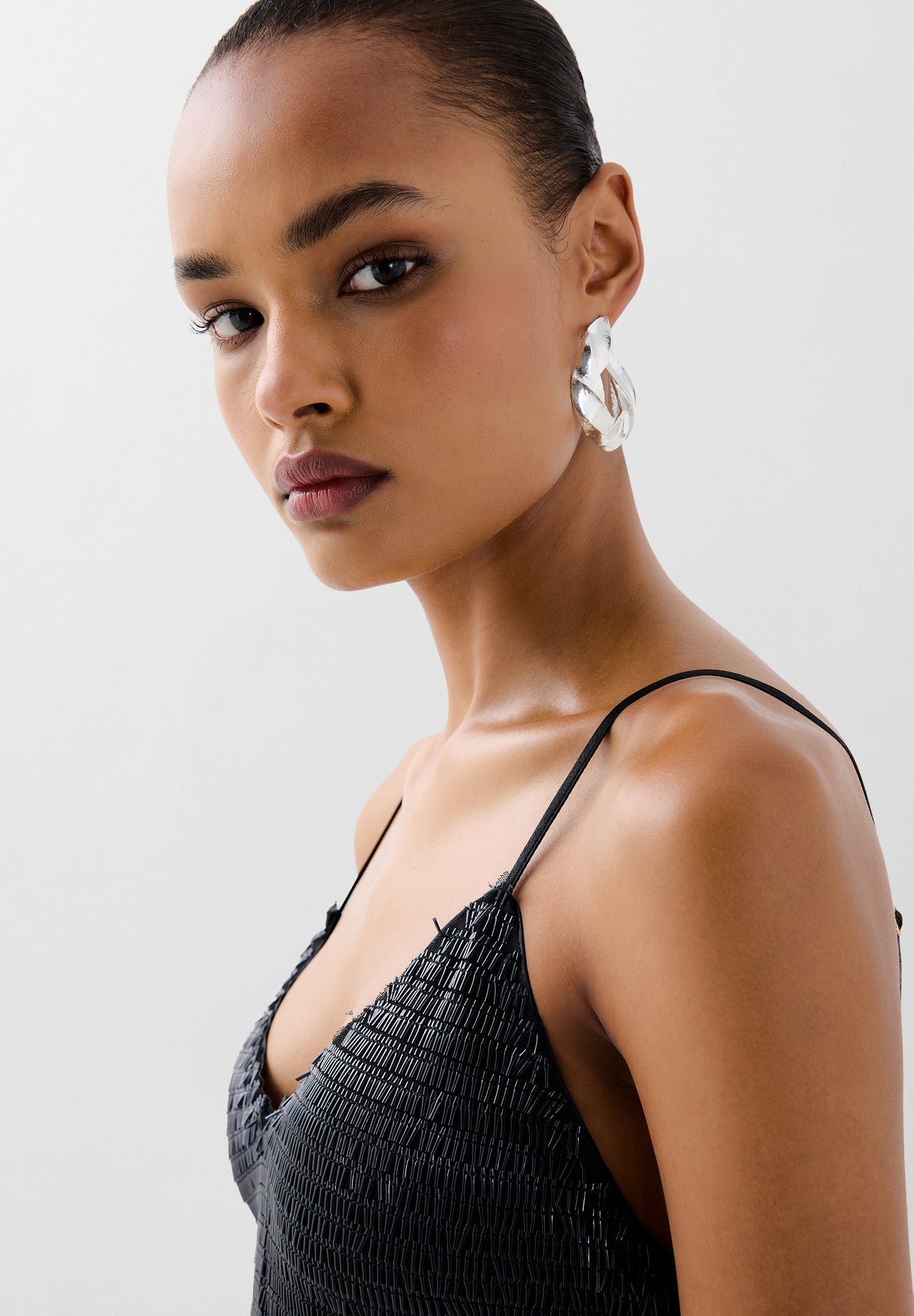 SEQUIN BODICE DRESS