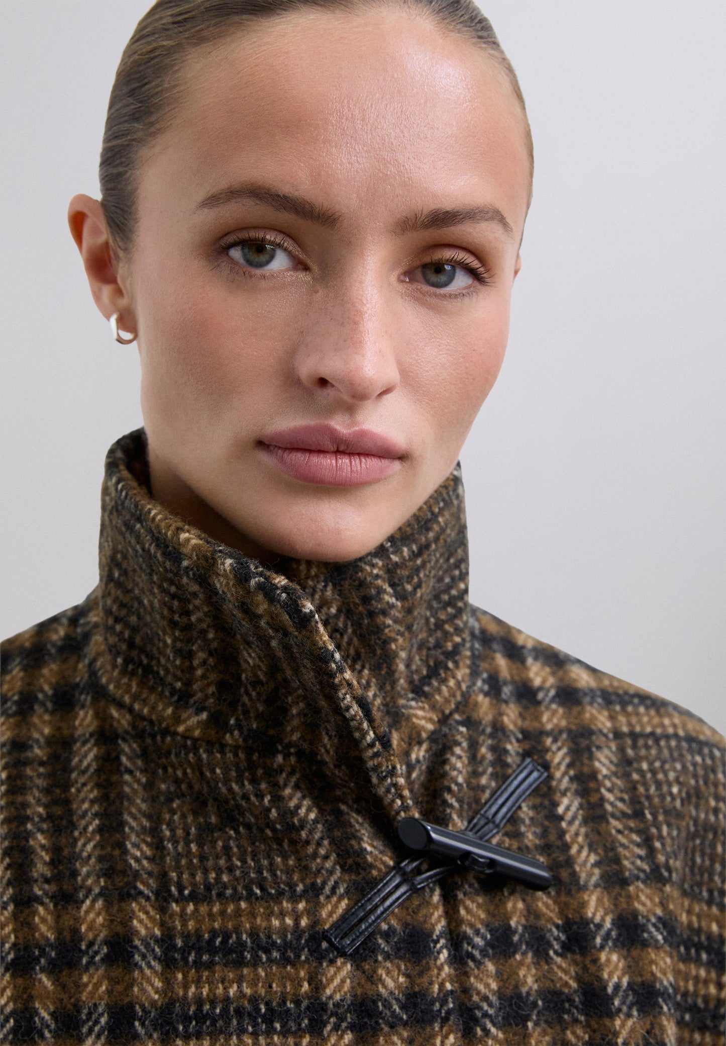 SCBLACKCHECK COAT