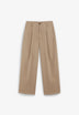 DARTED COTTON TROUSERS