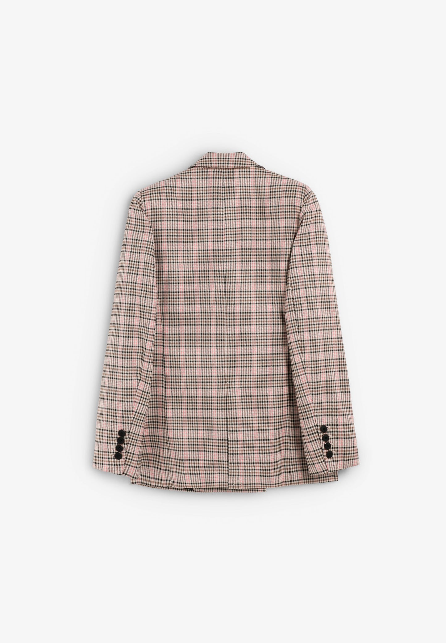 DOUBLE-BREASTED CHECK BLAZER