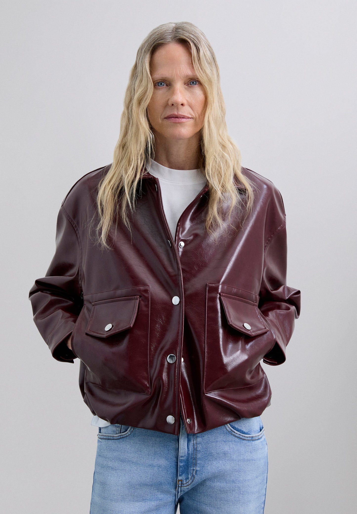 JACKET WITH SHIRT COLLAR