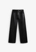 STRAIGHT LEATHER TROUSERS