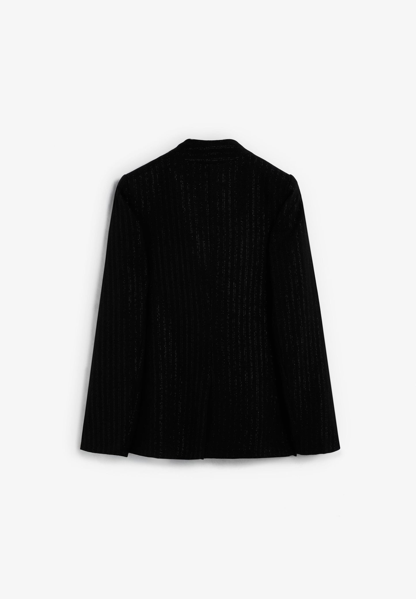 DOUBLE-BREASTED PINSTRIPE BLAZER