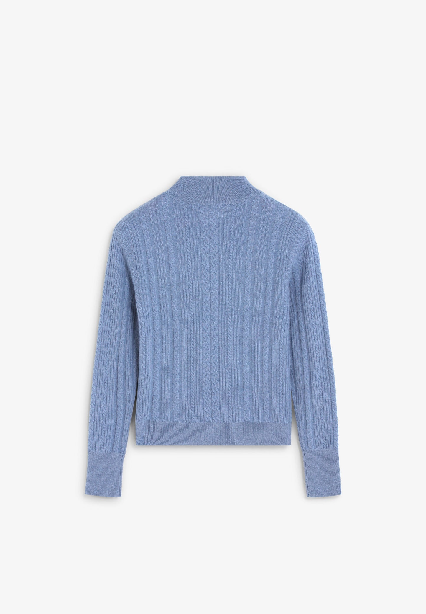 CABLE KNIT SWEATER WITH CUTOUT