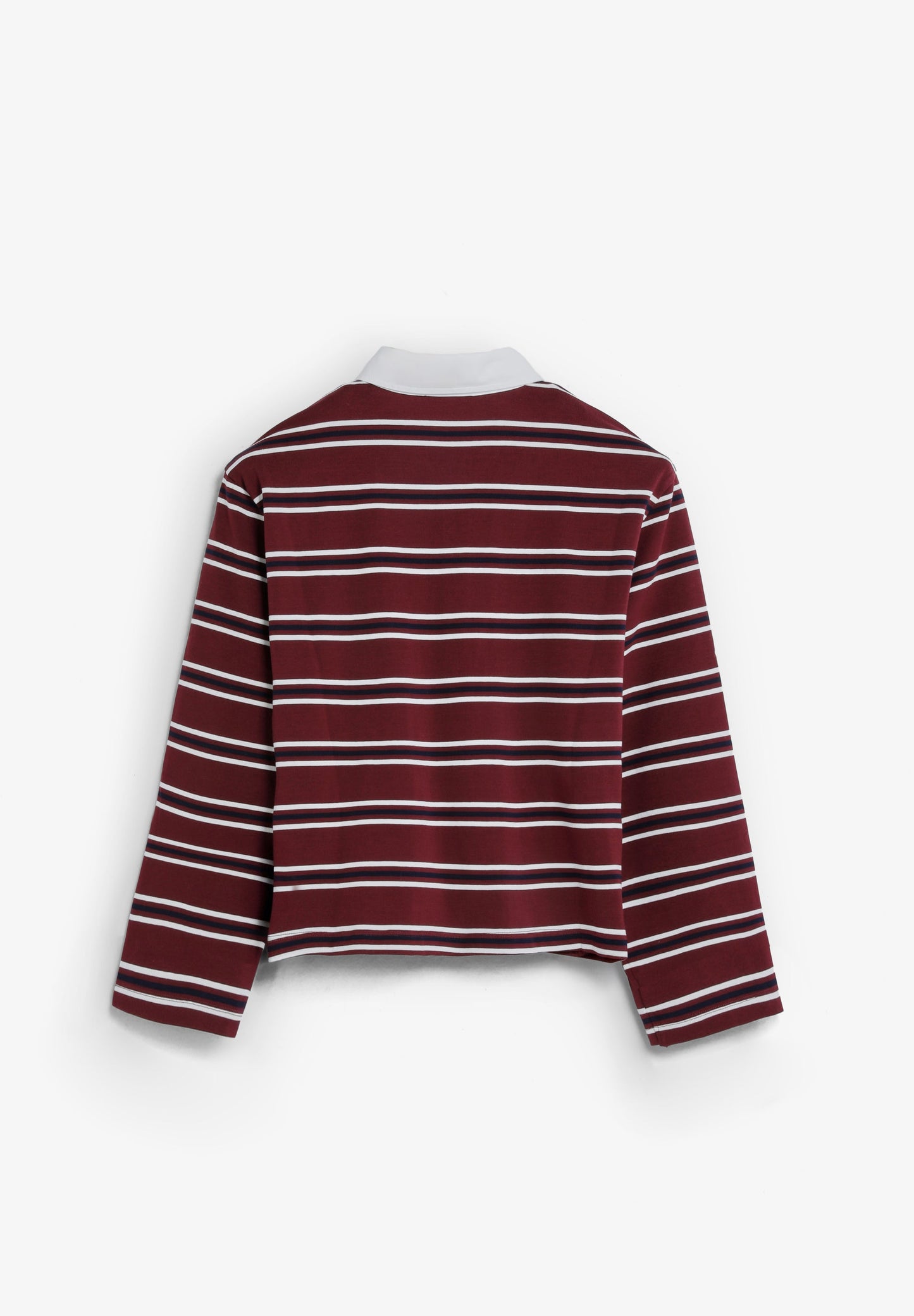 LONG SLEEVE STRIPED POLO SHIRT
