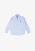 POLO NECK SHIRT WITH CONTRAST SKULL PRINT
