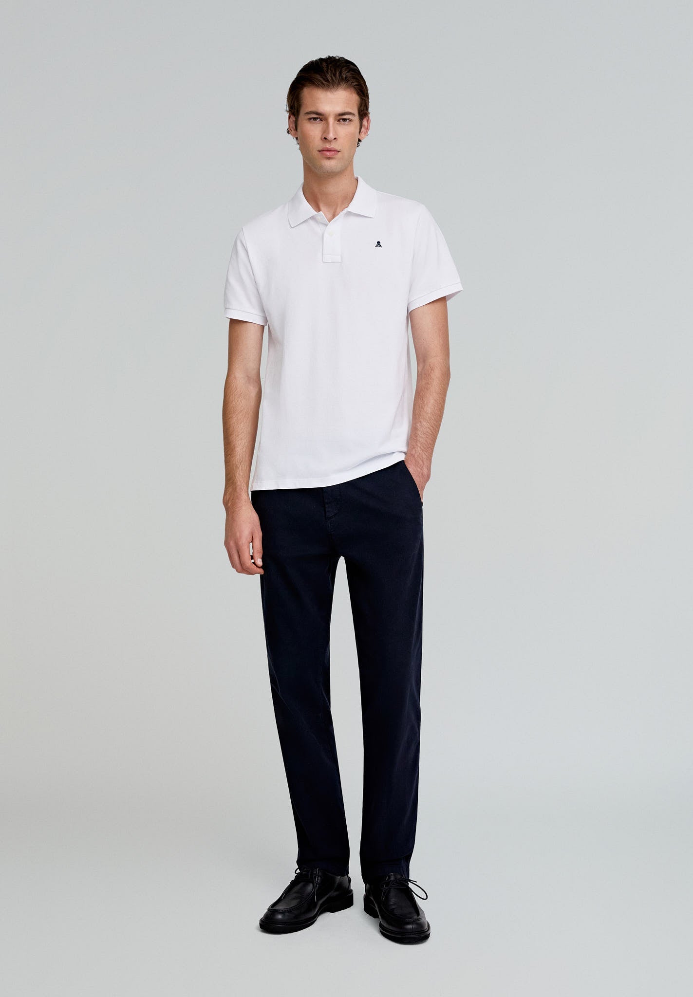 BASIC POLO SHIRT WITH CONTRAST SKULL