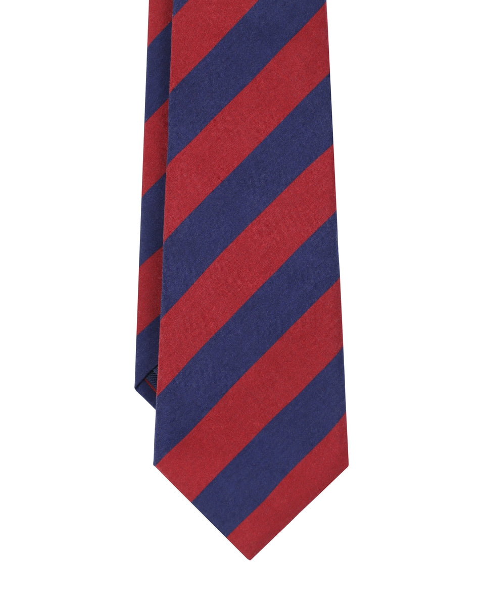 BROTHERS TIE STRPES NAVYBLUE/BOURD