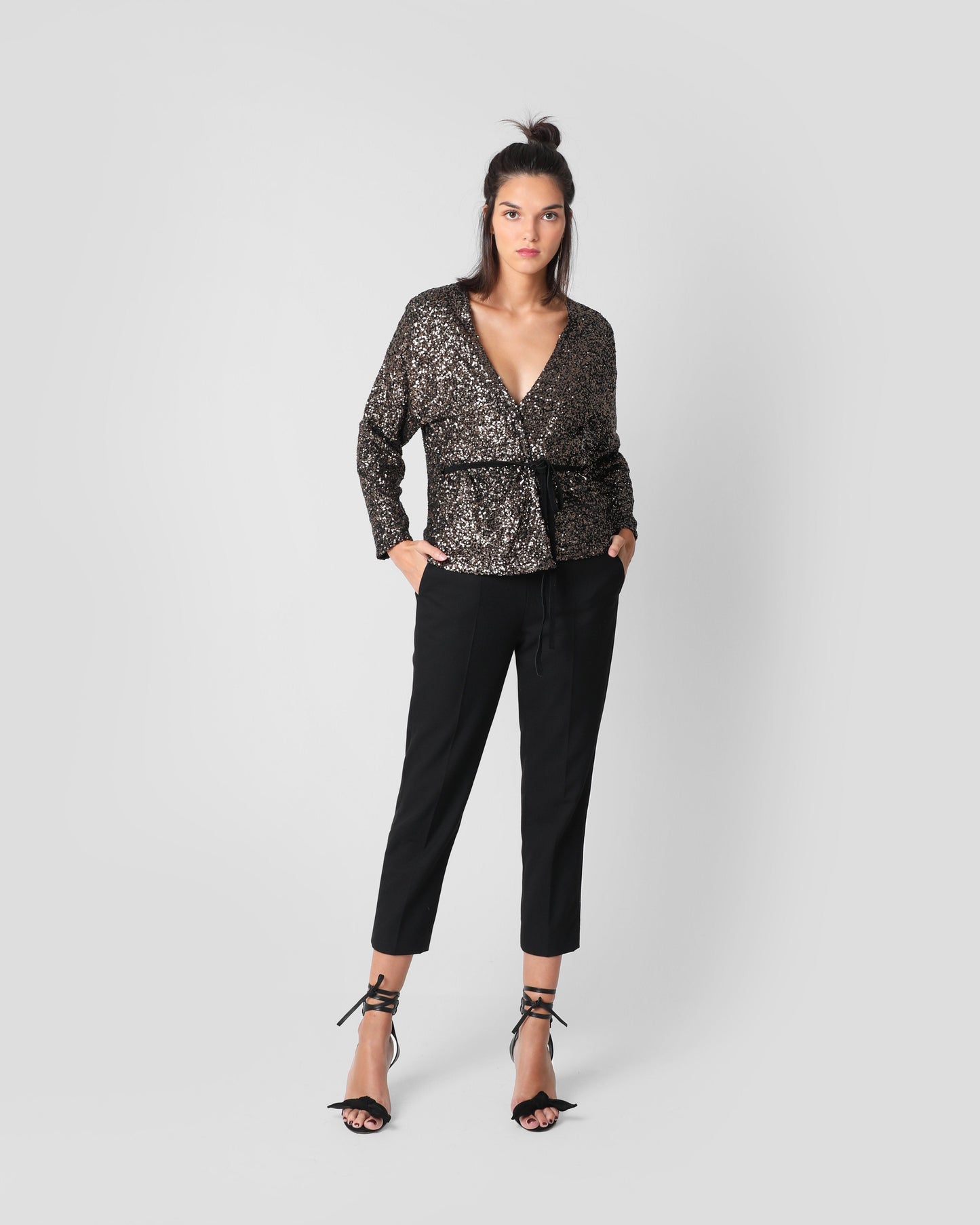 CHAQUETA ANTIQUE LENTEJUELAS NUDE