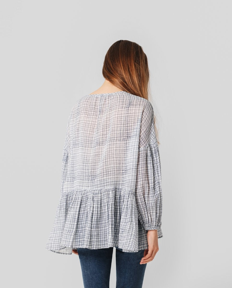 CAMISOLA PLEATS CUADROS