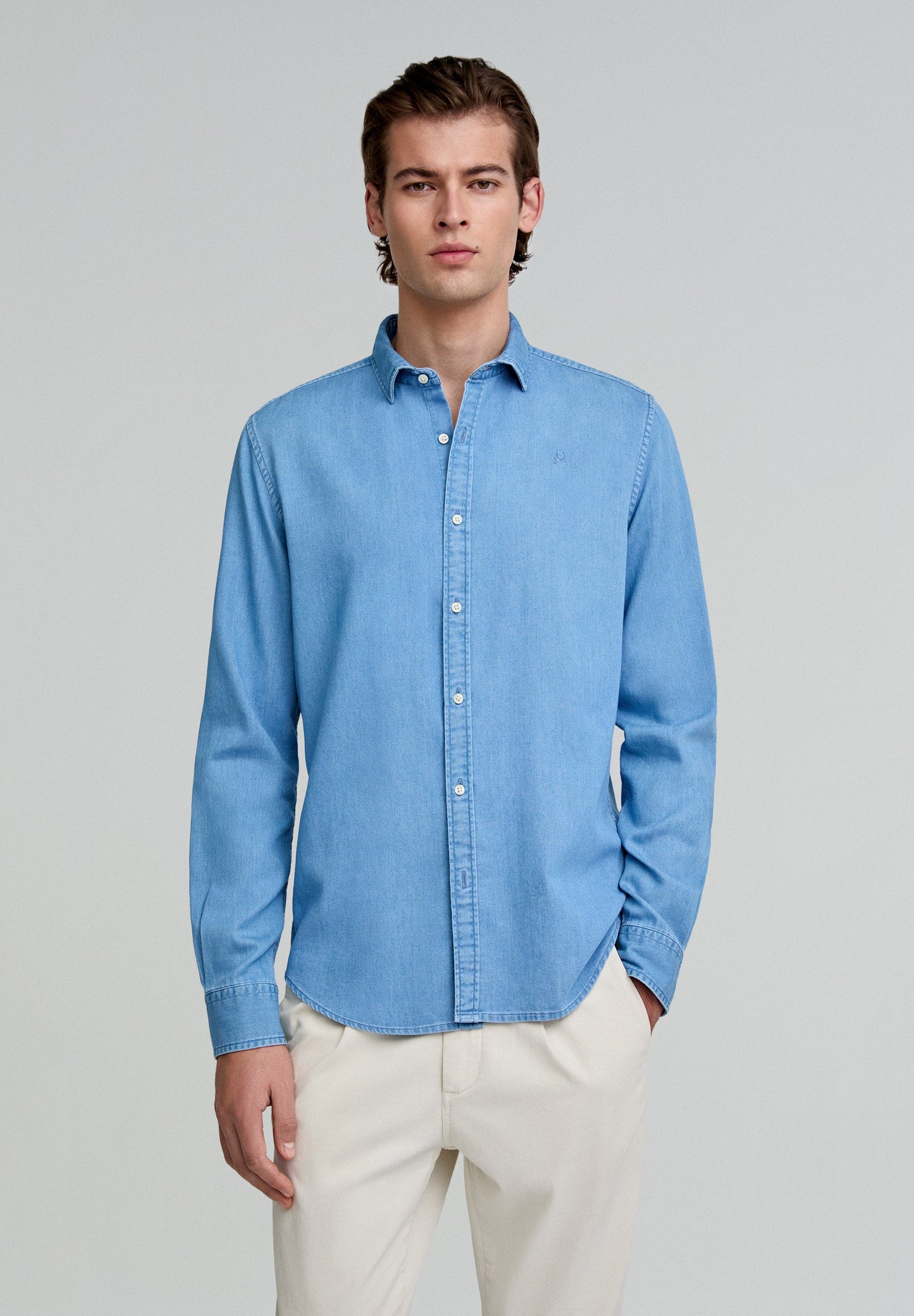 CAMISA DENIM BÁSICA - Scalpers