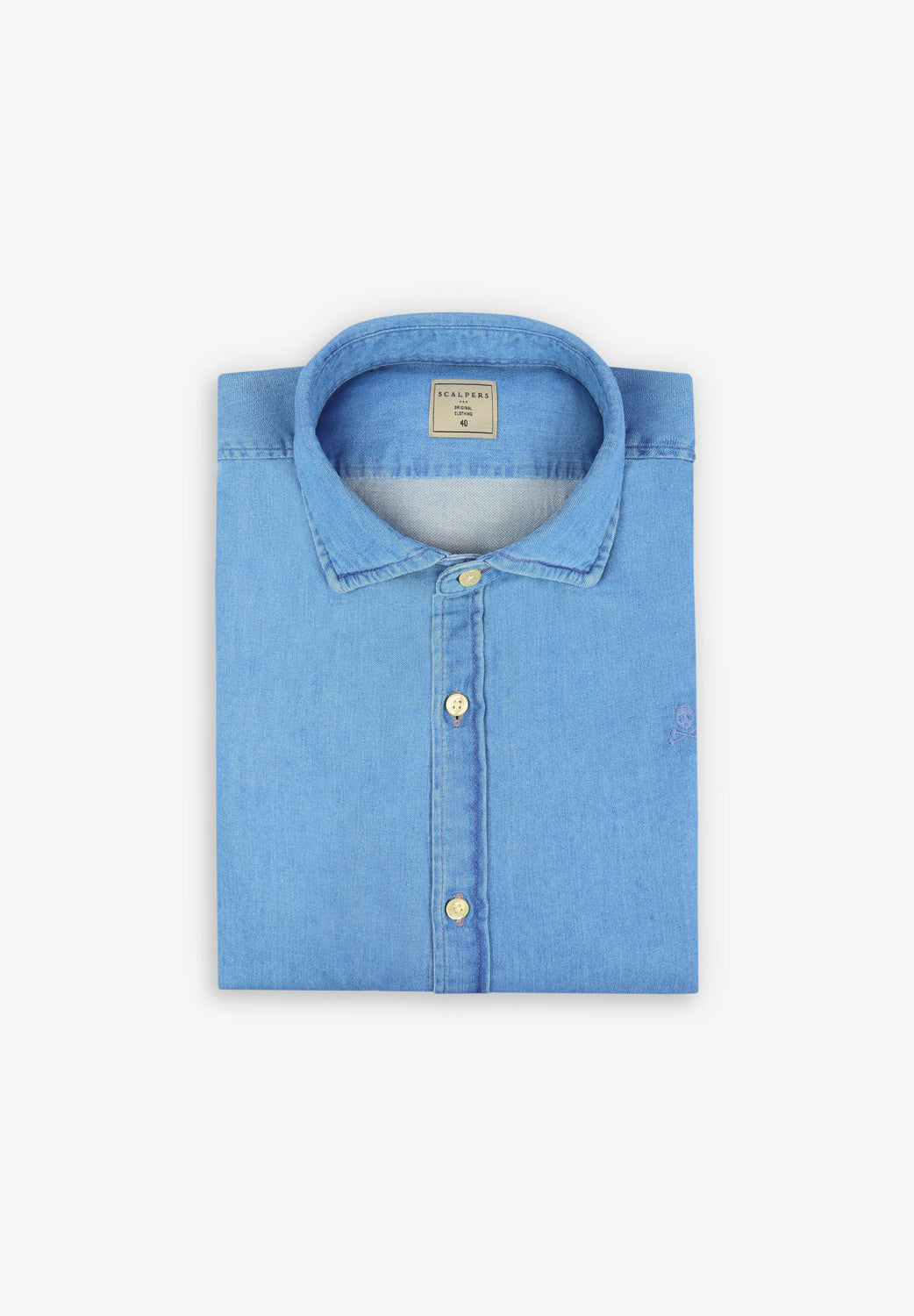 CAMISA DENIM BÁSICA - Scalpers