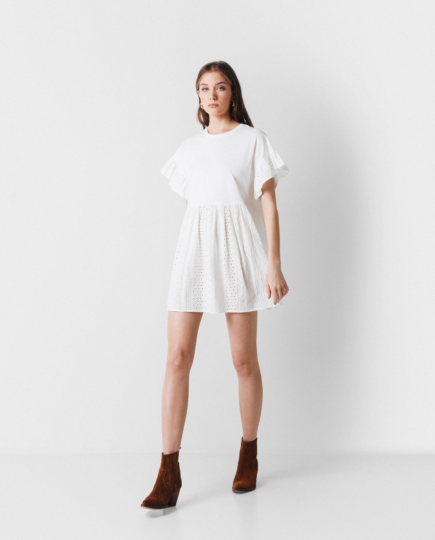 VESTIDO MINI BORDADO INGLES