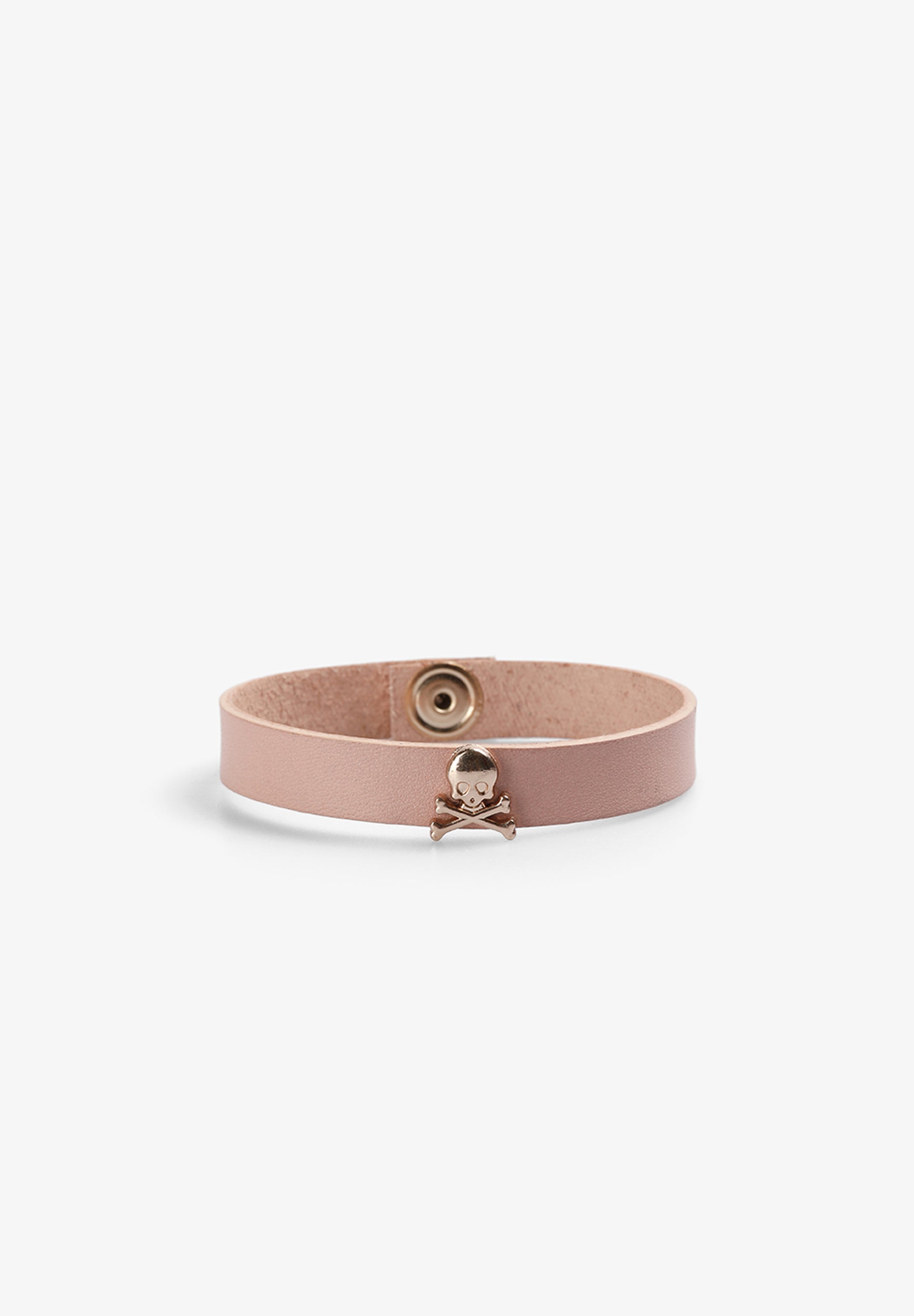 LEATHER SKULL BRACELET