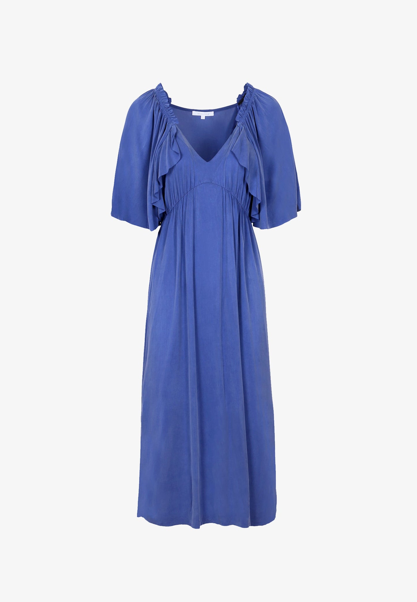 VESTIDO CUPRO VOLANTES