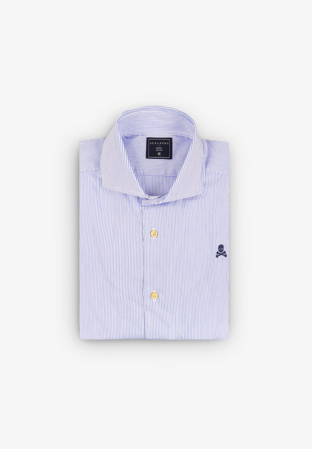 CAMISA VESTIR RAYAS CALAVERA CONTRASTE - Scalpers