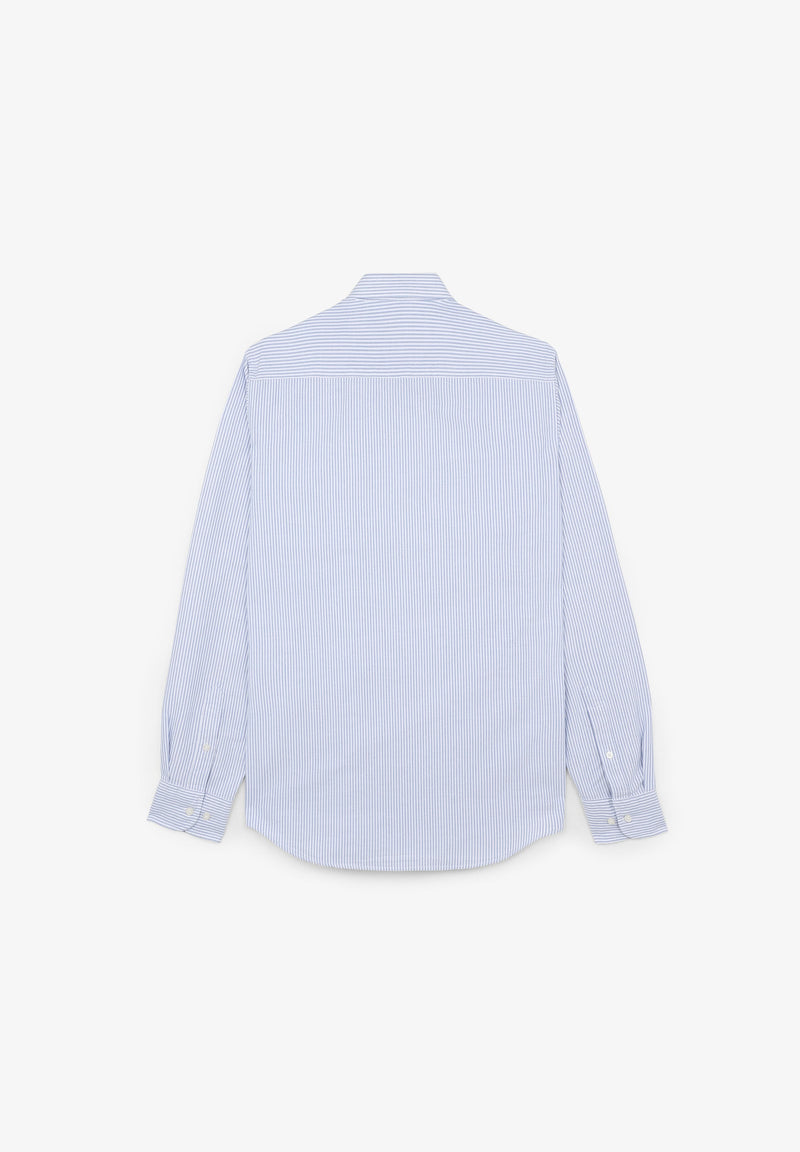OXFORD SHIRT WITH CONTRAST SKULL PRINT