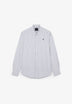 OXFORD SHIRT WITH CONTRAST SKULL PRINT