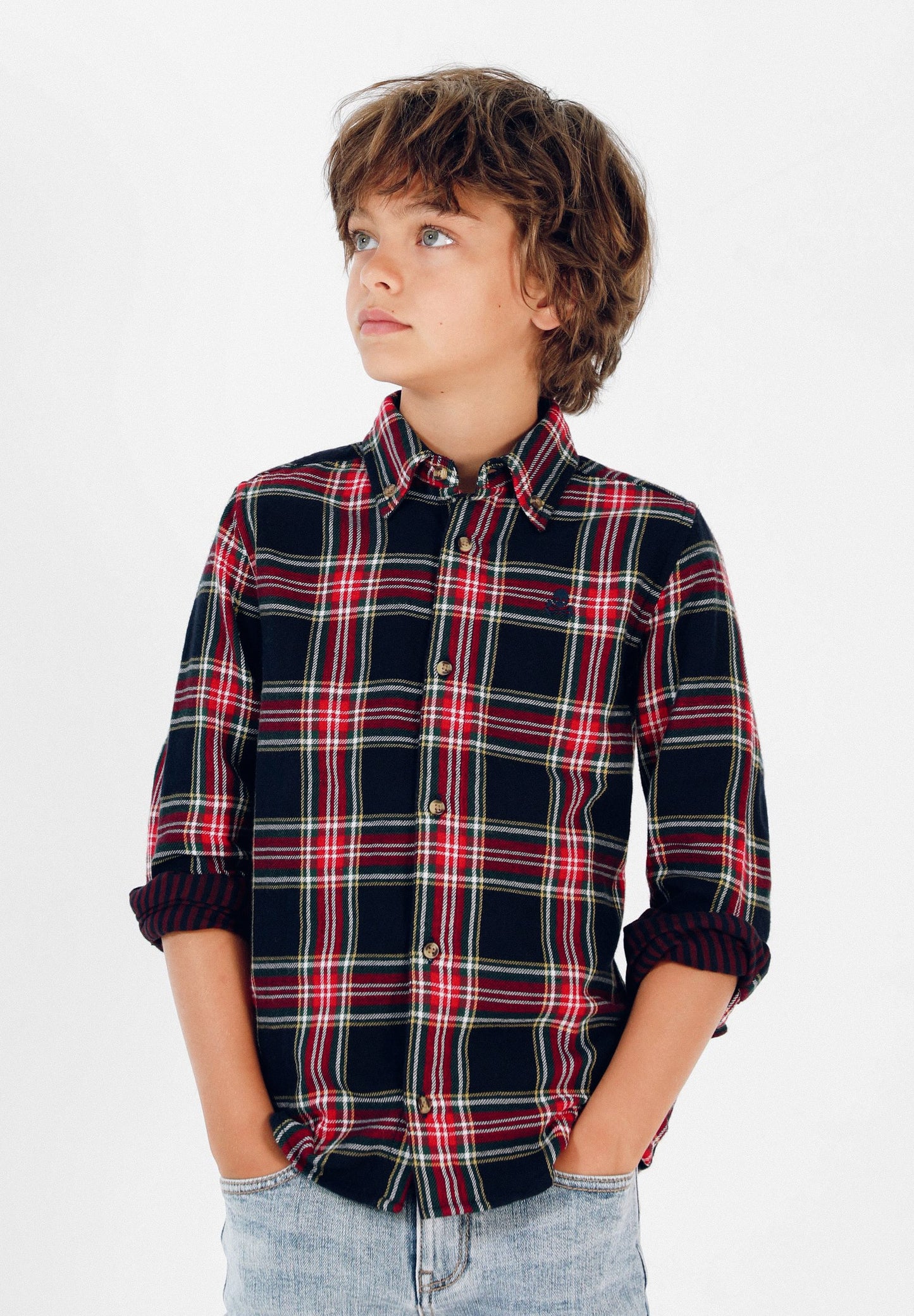 CAMISA TARTÁN DOBLE ESTAMPADO