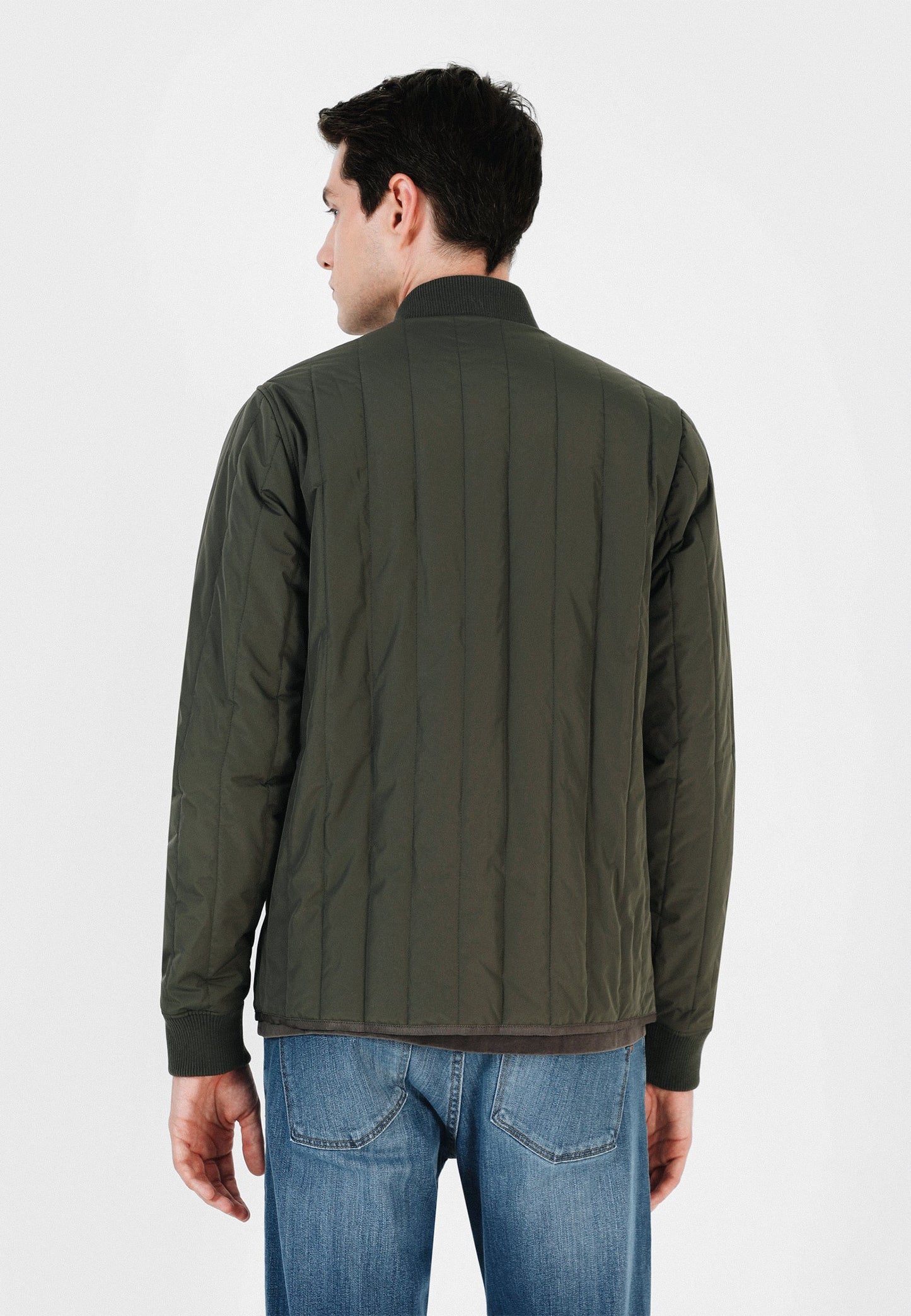 CHAQUETA ACOLCHADA CUELLO RIB