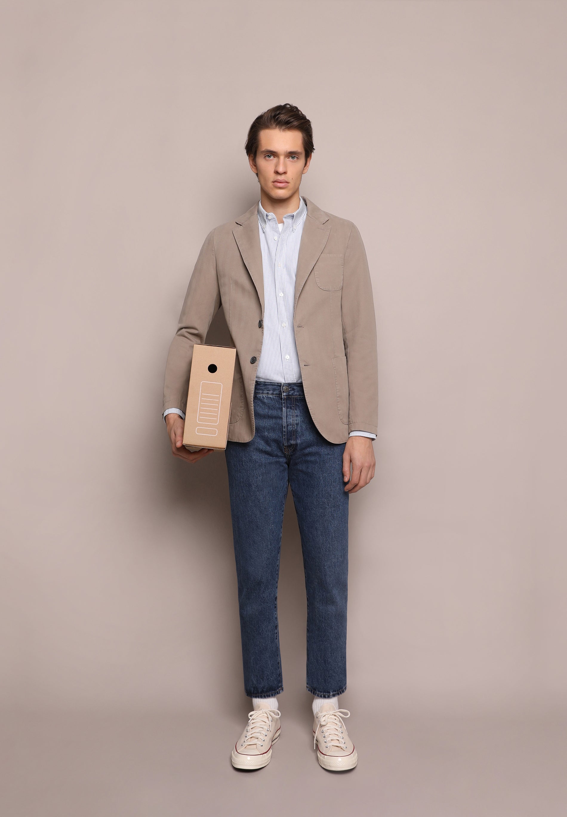 CASUAL HERRINGBONE BLAZER