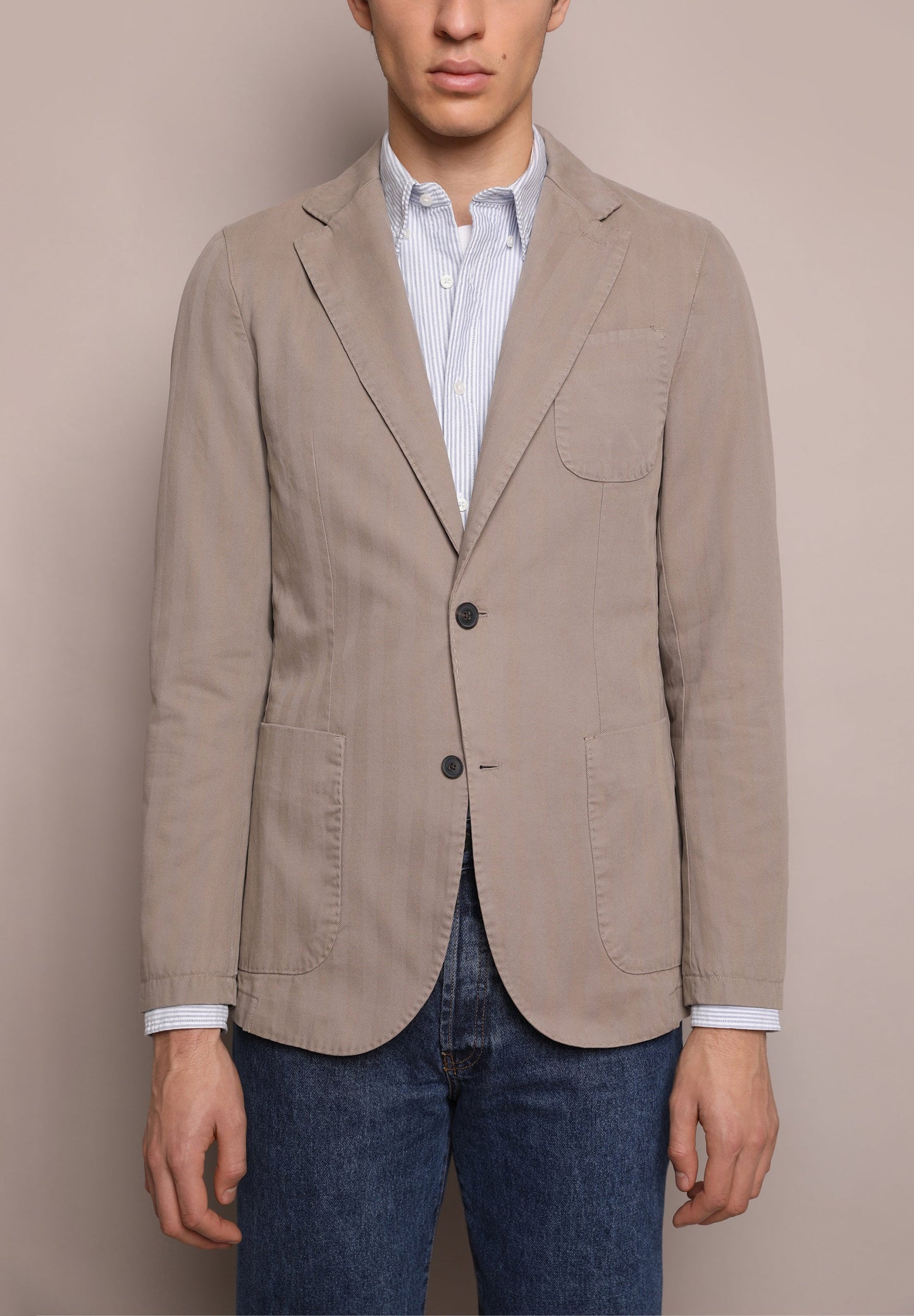 CASUAL HERRINGBONE BLAZER