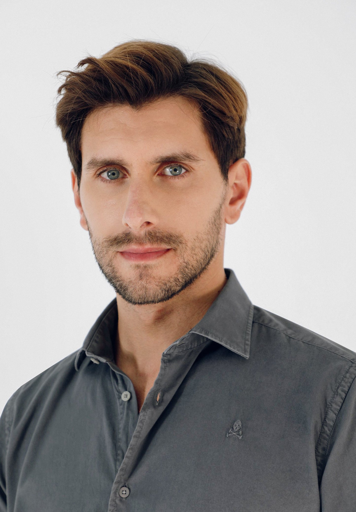 SKULL SHIRT WITH MATCHING EMBROIDERY