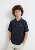 BASIC POLO SHIRT WITH SKULL DETAIL