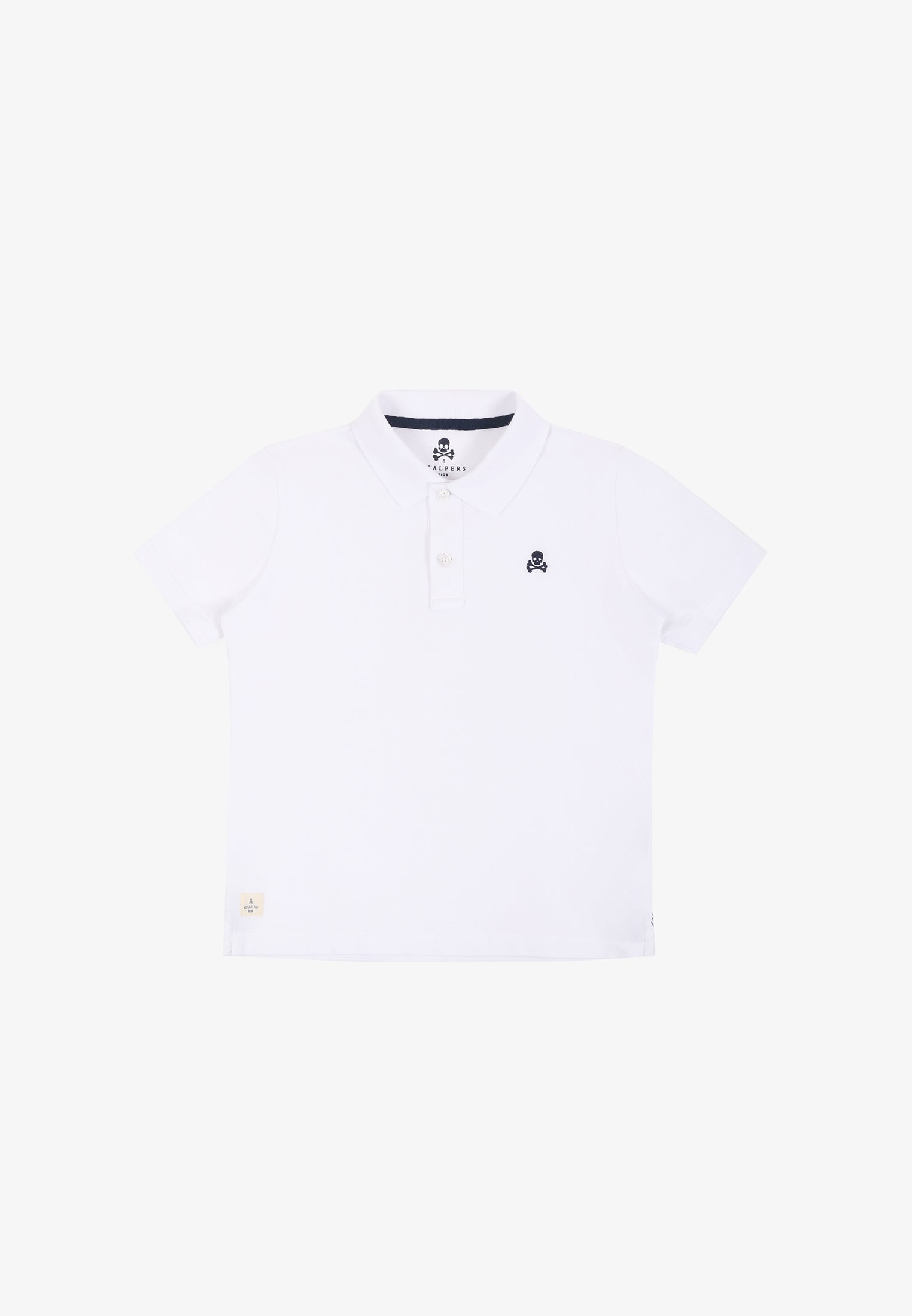 BASIC POLO SHIRT WITH SKULL DETAIL