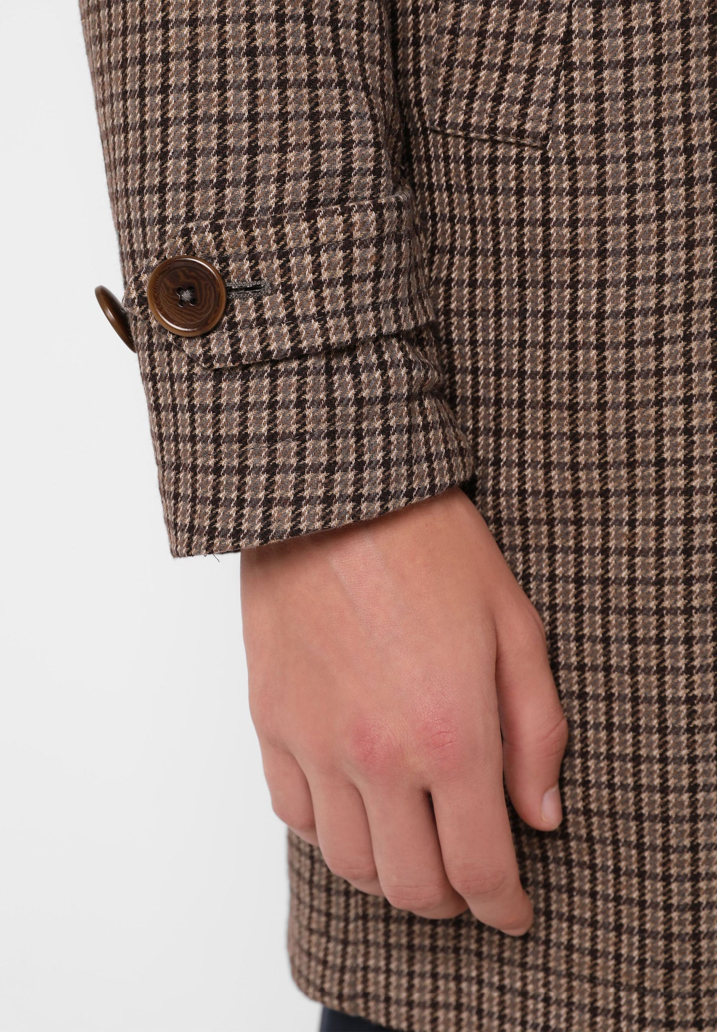 REVERSIBLE CHECKED TRENCH COAT