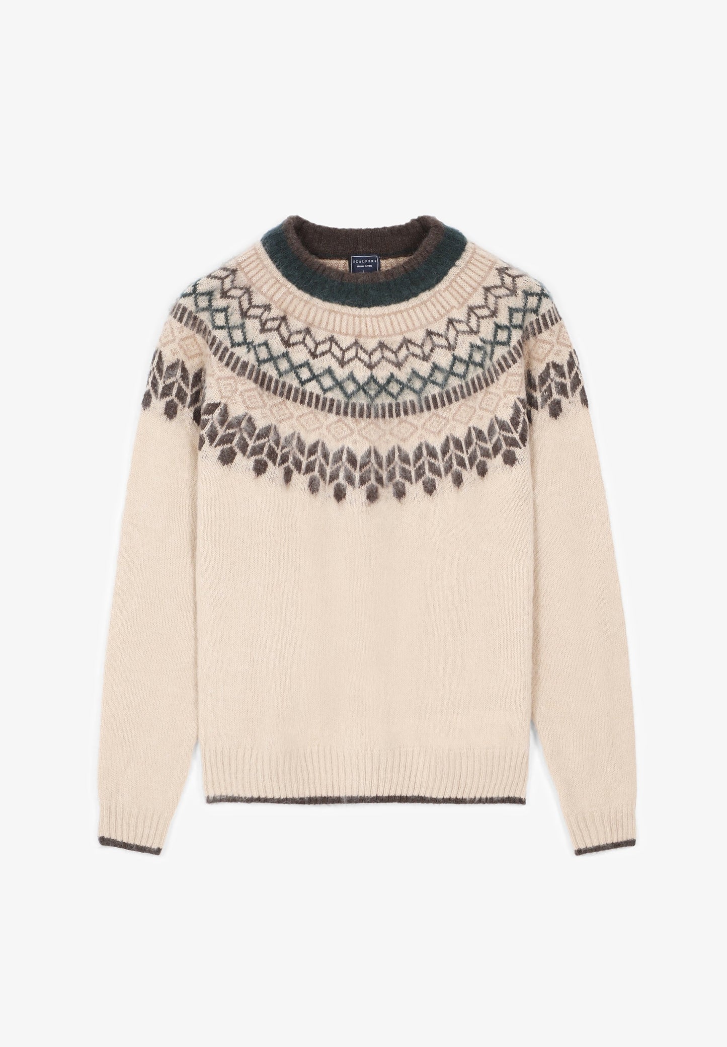 EMBELLISHED NECK SWEATER