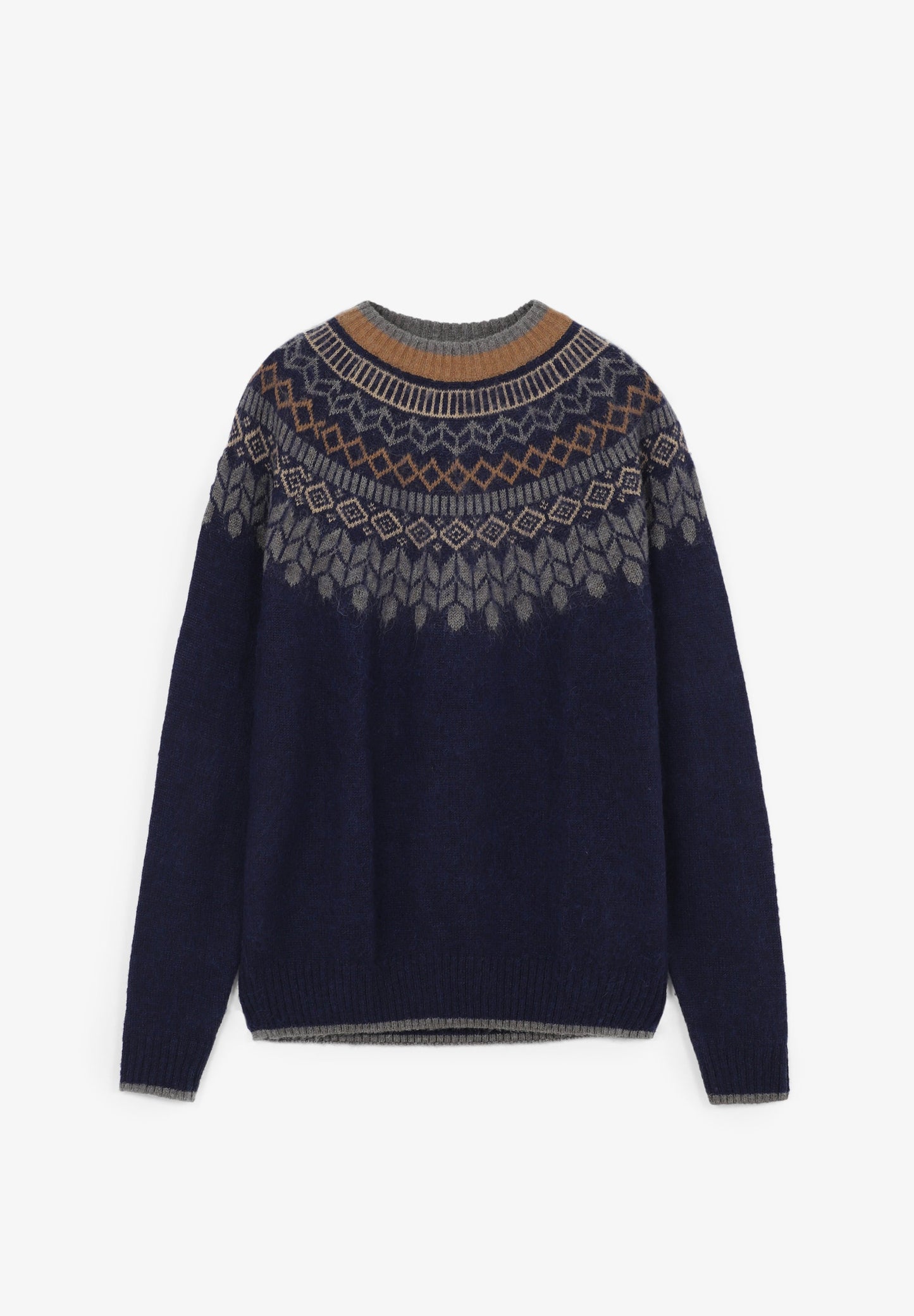 EMBELLISHED NECK SWEATER