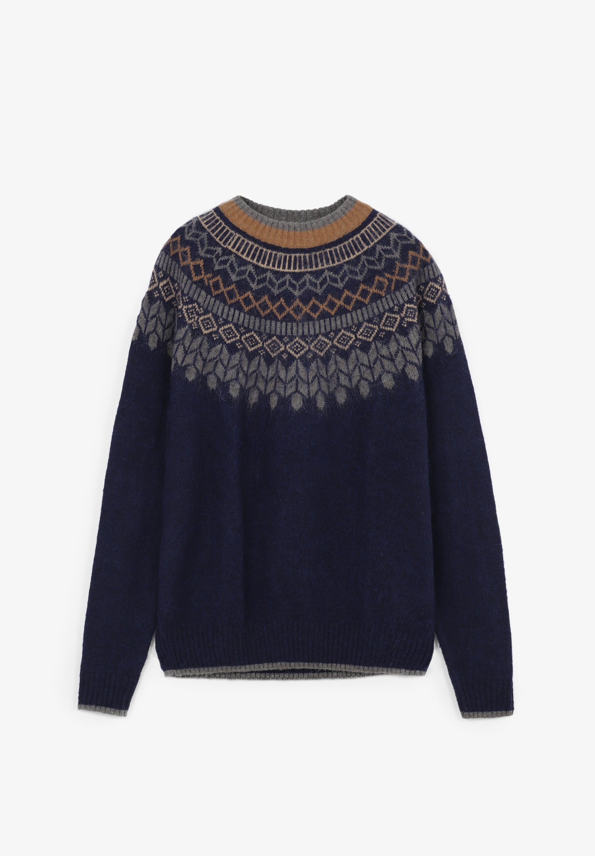 EMBELLISHED NECK SWEATER