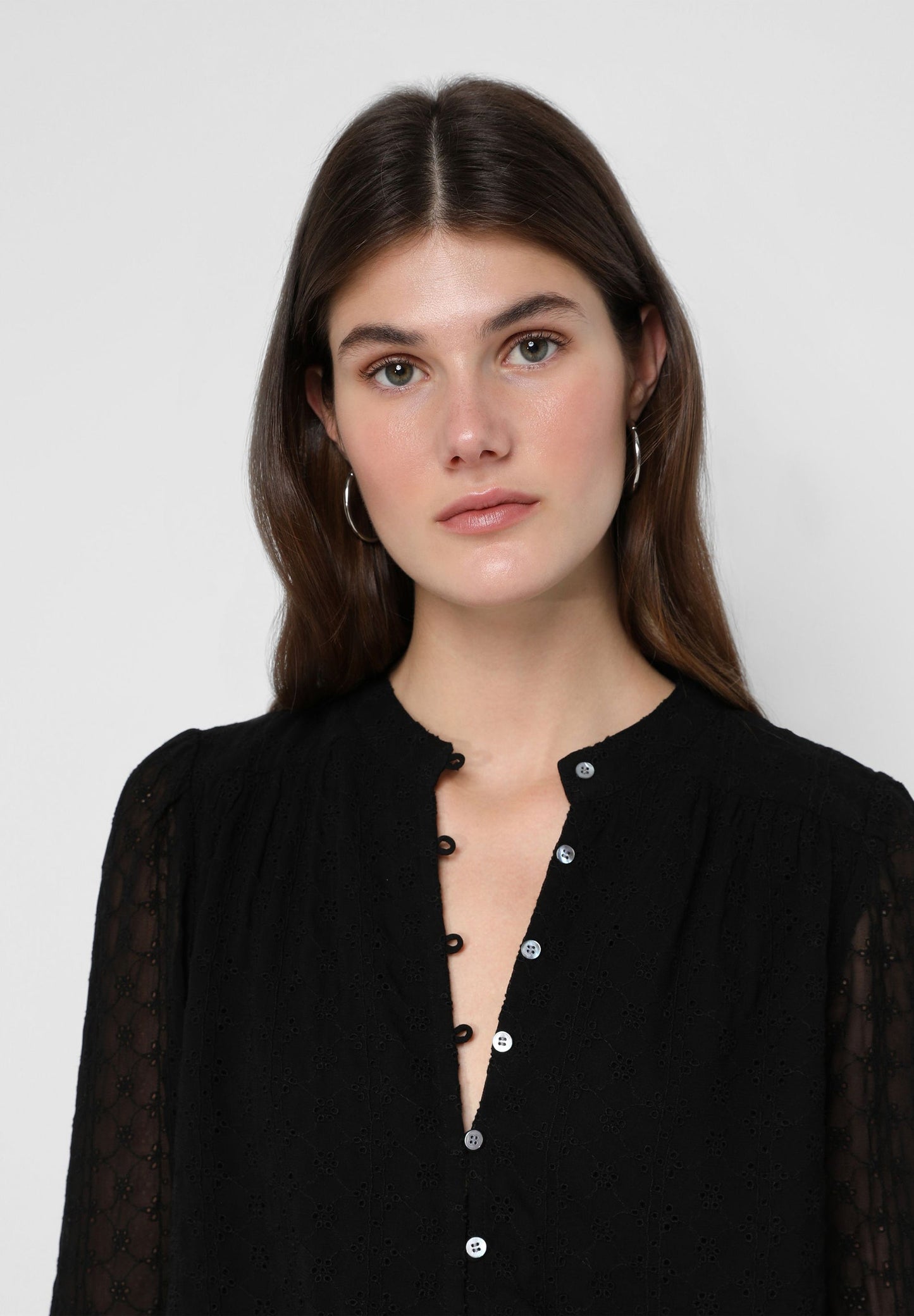 SHIRT WITH SWISS EMBROIDERY