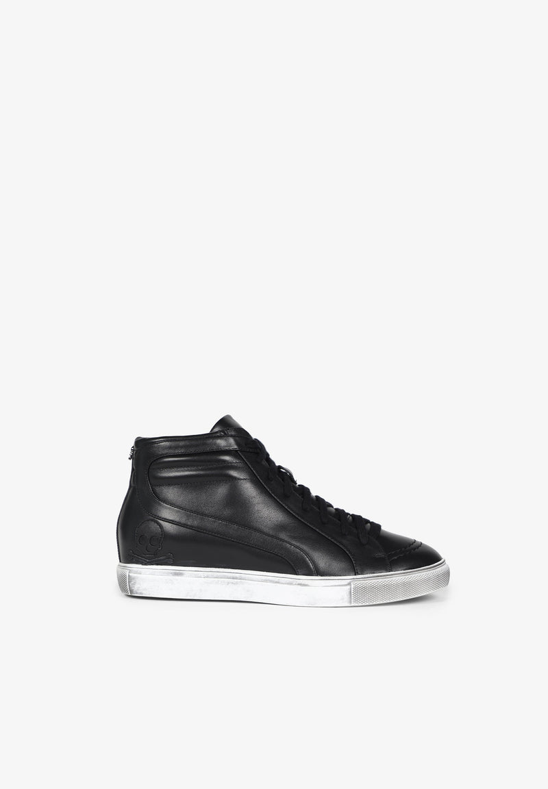 LEATHER SNEAKER BOOTS