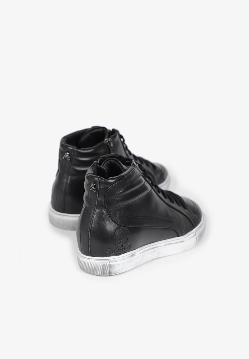 LEATHER SNEAKER BOOTS