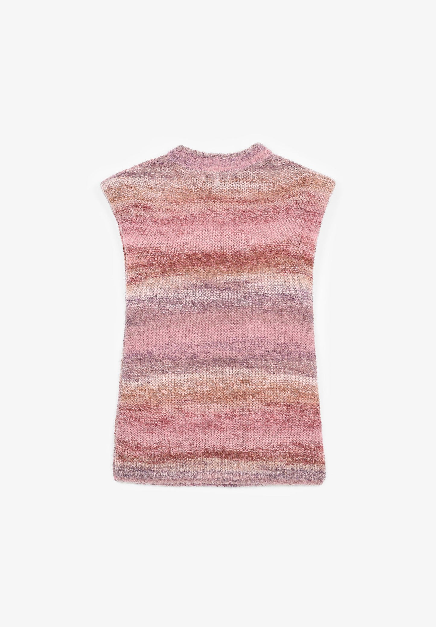 STRIPED KNITTED VEST