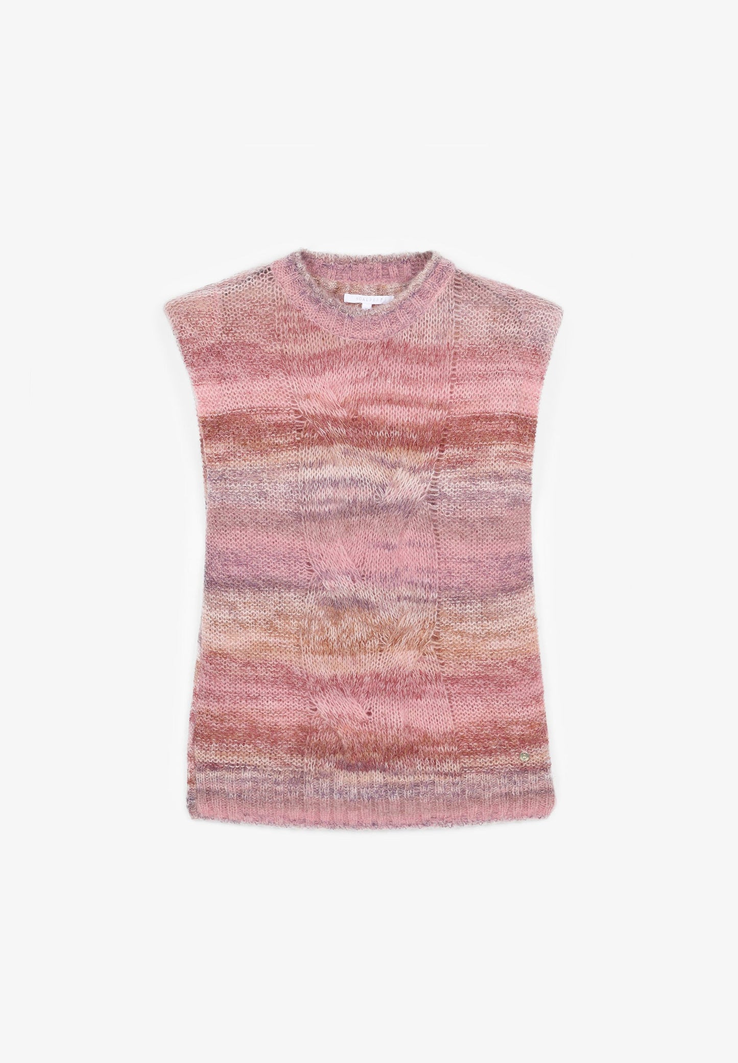 STRIPED KNITTED VEST